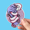 Cherry Blossom Snake Sticker