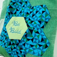 Image 2 of ‘Be Bold’  Hand Embroidered & Patchwork Tote