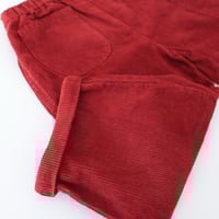 Image 3 of Cord trousers- Dark Maroon