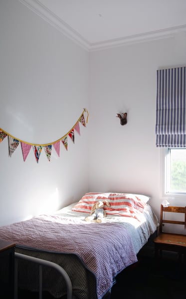 Image of Bunting ~ Wildflowers + Birds with Pink Gingham