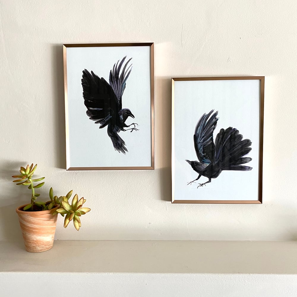 Image of ‘Pair of Crows’ - limited edition Giclee print(s)
