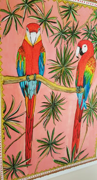 Image 3 of PARROTS AND PLANTS - LIMITED EDITION -  GICLEE PRINT