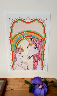 Image 2 of UNICORNS AND RAINBOWS- LIMITED EDITION - GICLEE PRINT