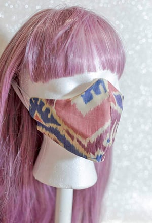 Image of native print reversible mask