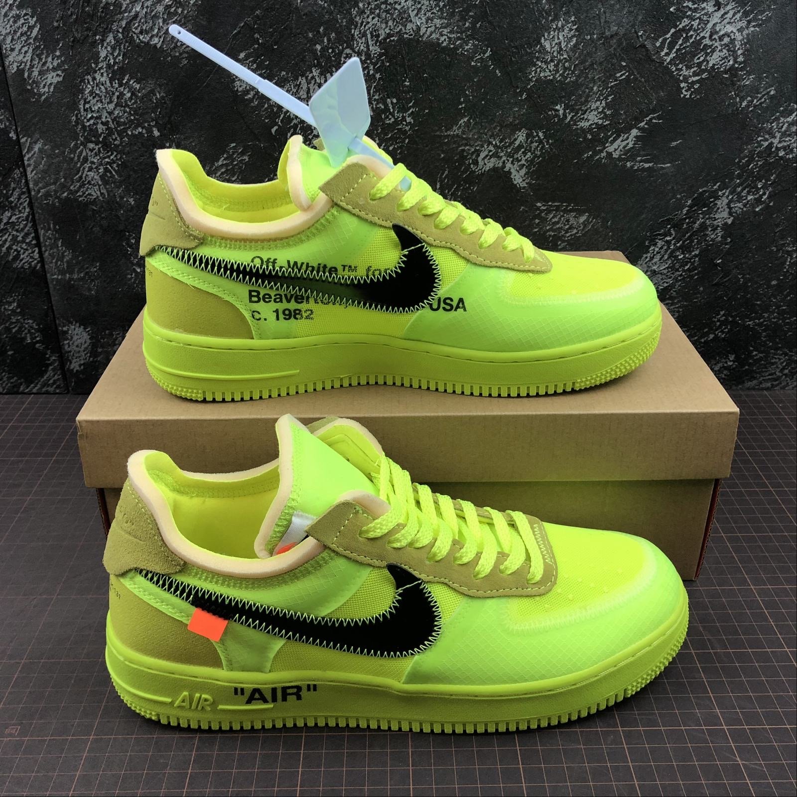 nike af1 off white volt