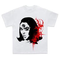 "Kiss" White Tee