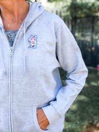 Image 1 of Lake Tahoe Bloomin’ Unisex Grey Zip Up Jacket 