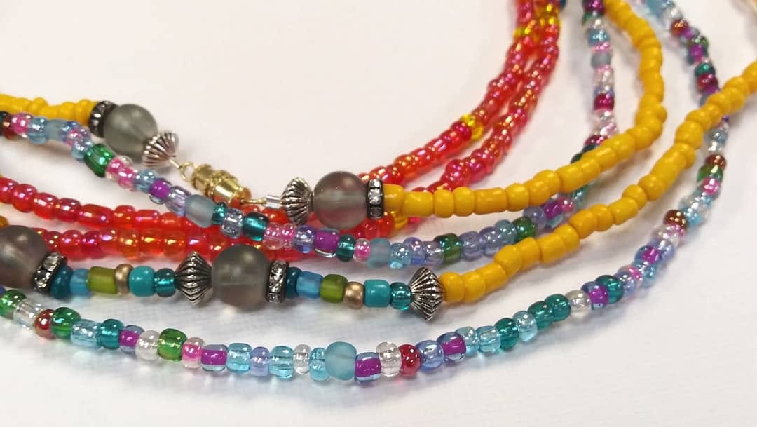 Image of Large: Melanin Fiesta Waist Beads Set