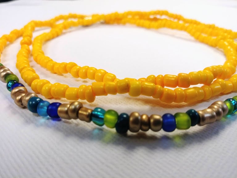 Image of Large: Scarlet Lioness Waist Beads Set