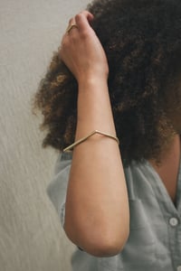 Image 1 of Minimal D bangle . Two styles to choose from 