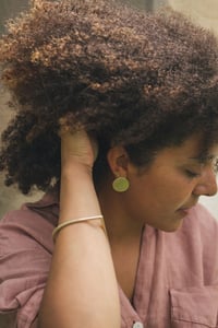 Image 4 of Minimal D bangle . Two styles to choose from