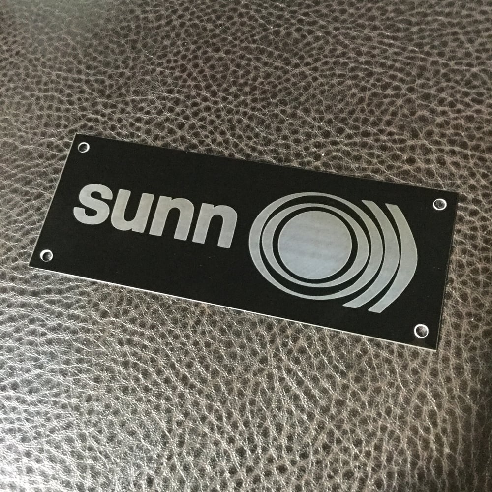 “SUNN” Replacement Cabinet Badge. *PREORDER*