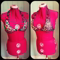 Image 2 of Leopard bikini top with studs