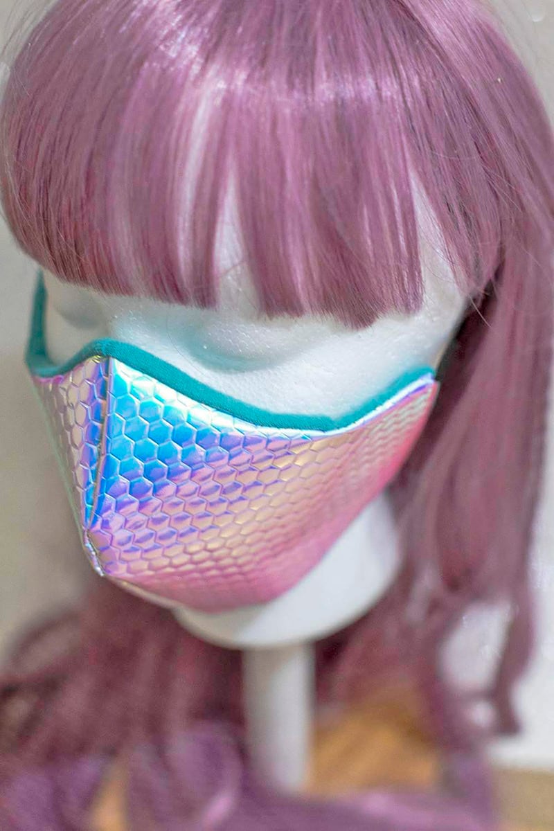 Image of vinylpunk tornasol Iridescent mask