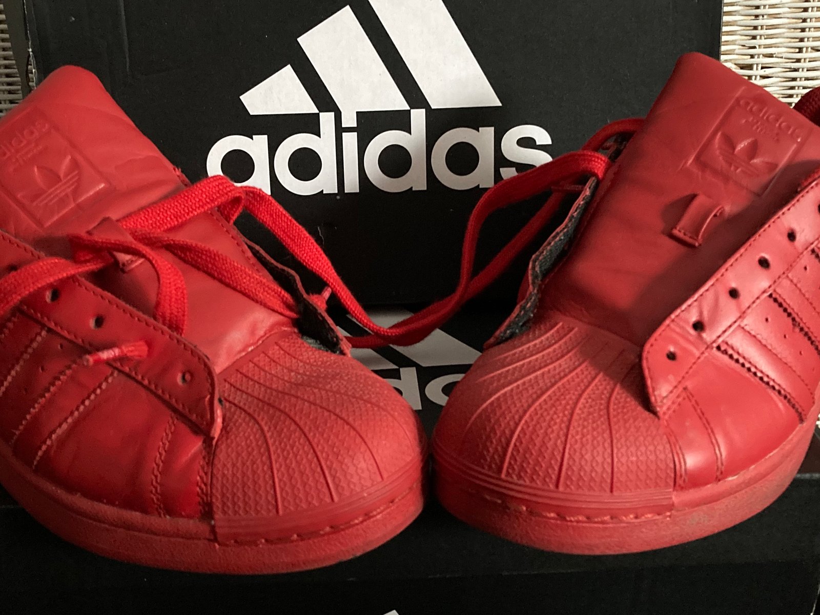 pharrell williams red adidas shoes