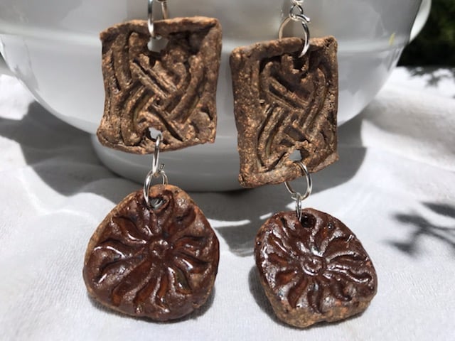 Celtic Dream Ceramic Earrings