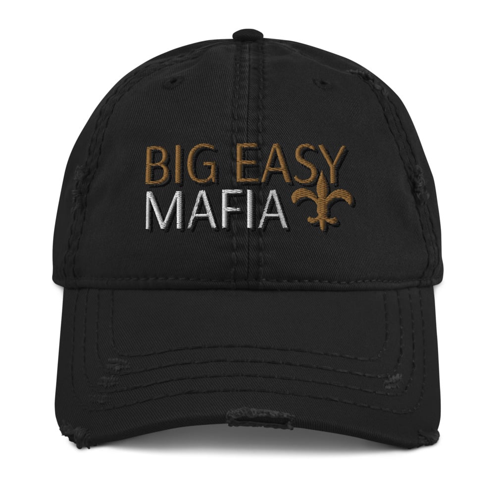 Image of Big Easy Mafia Distressed Hat (BlacK)