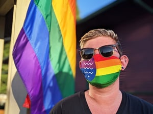 Image of Bellingham Pride Flag Mask