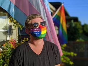Image of Bellingham Pride Flag Mask