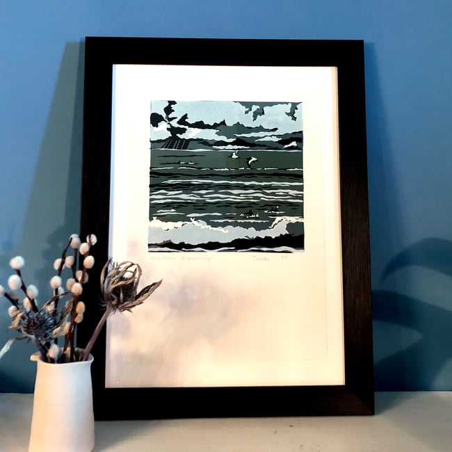 Wave Project - Dolphin surf screen print