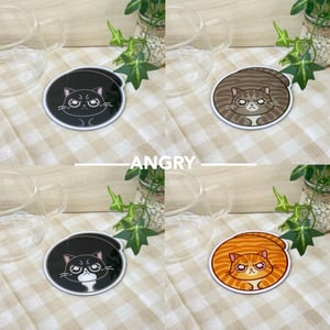 CHUBBY CAT MAGNETIC COASTER