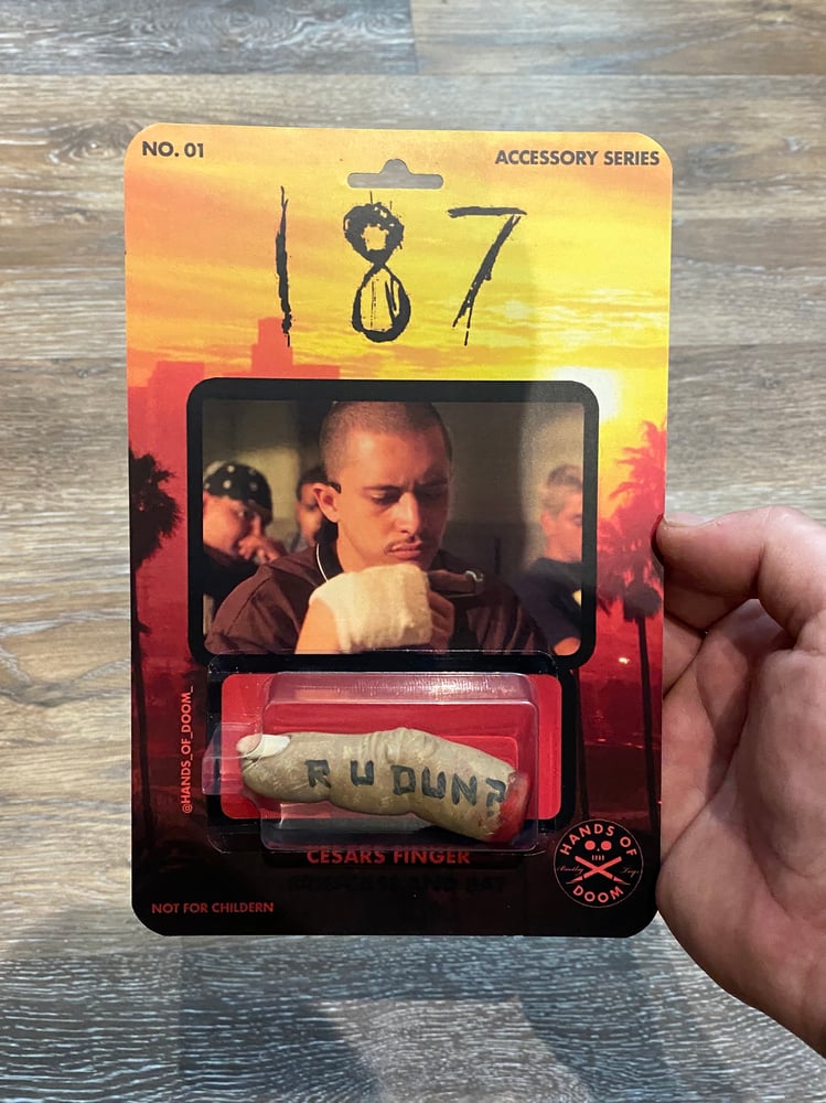 Image of 187 Cesars Finger “R U DUN”