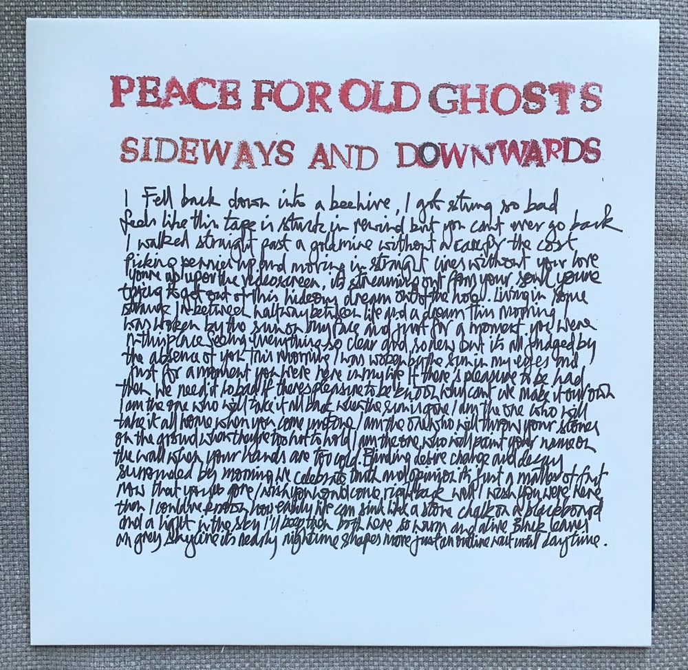 Peace For Old Ghosts "Sideways and Downwards" LP