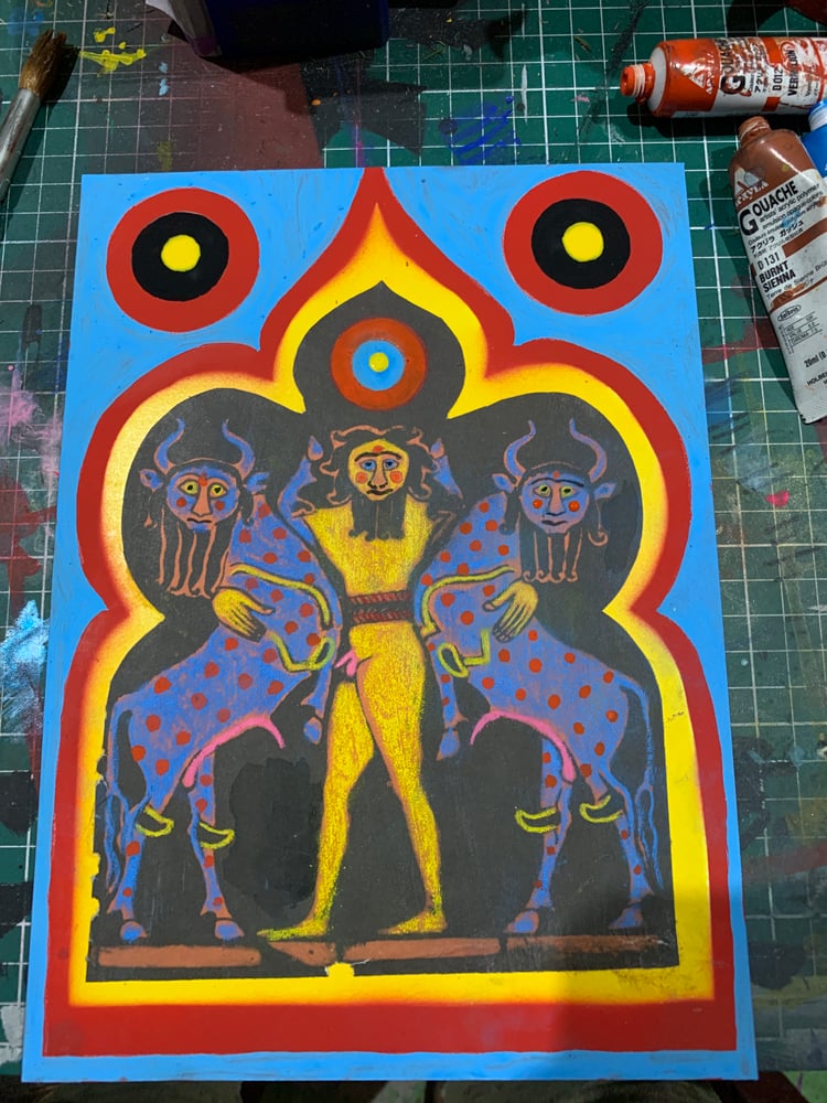 Image of Gilgamesh and friends 