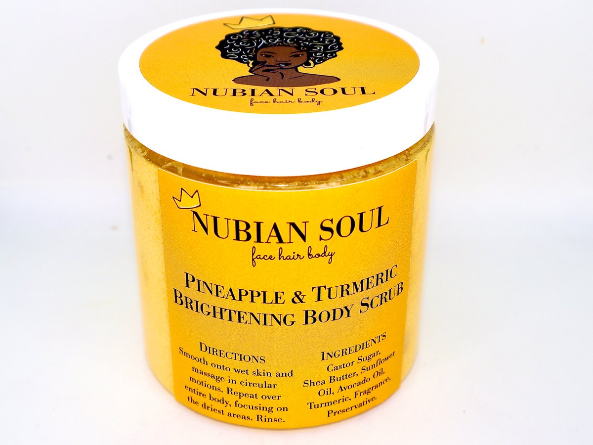 Pineapple & Turmeric Brightening Body Scrub Nubian Soul