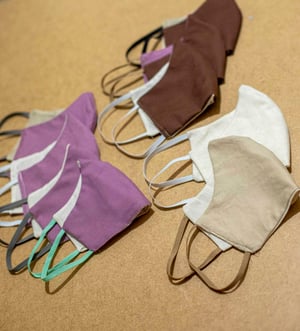 Image of neutral colors . reversible mask