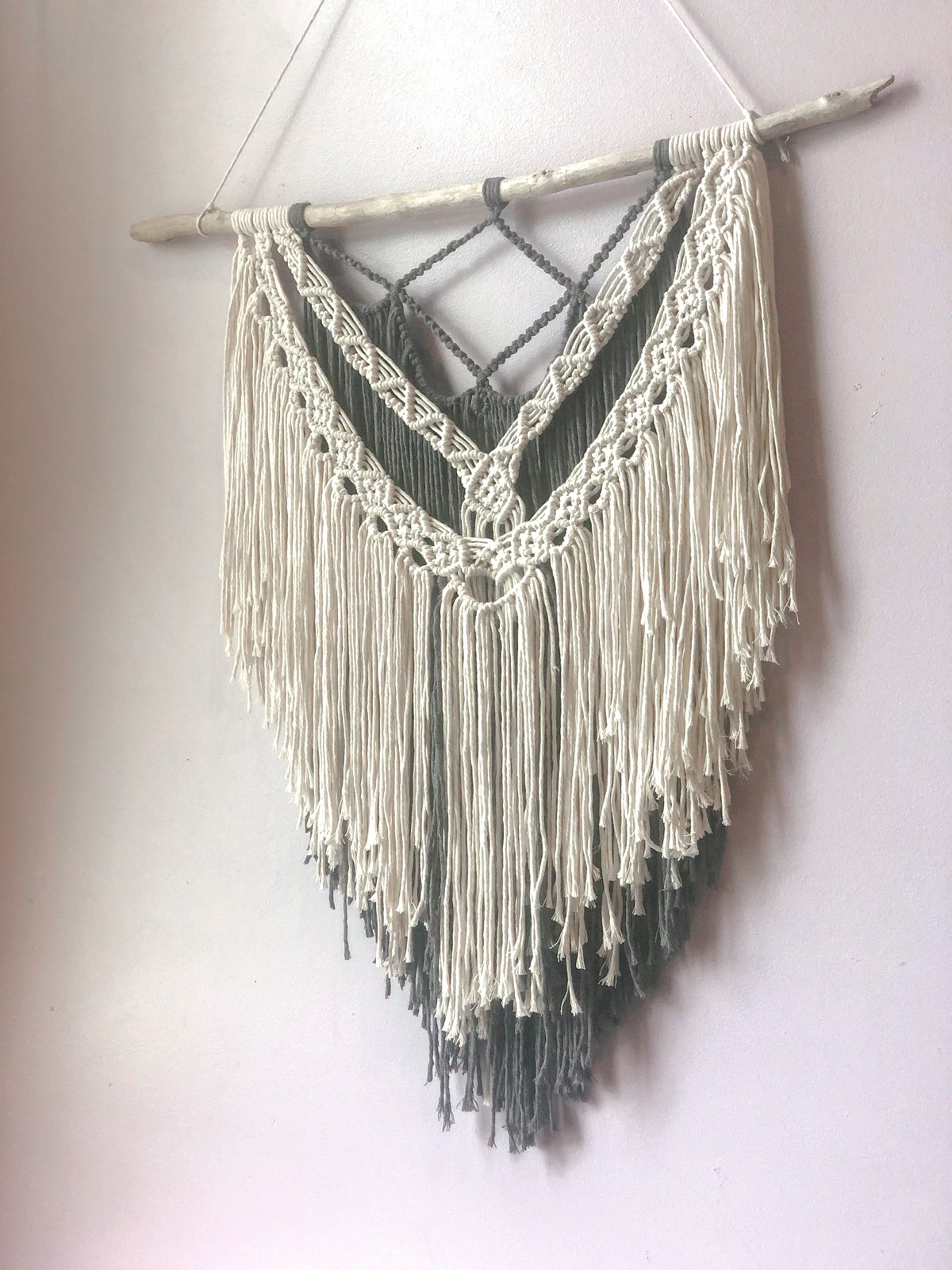 Image of Grey/White Wall Hanging 