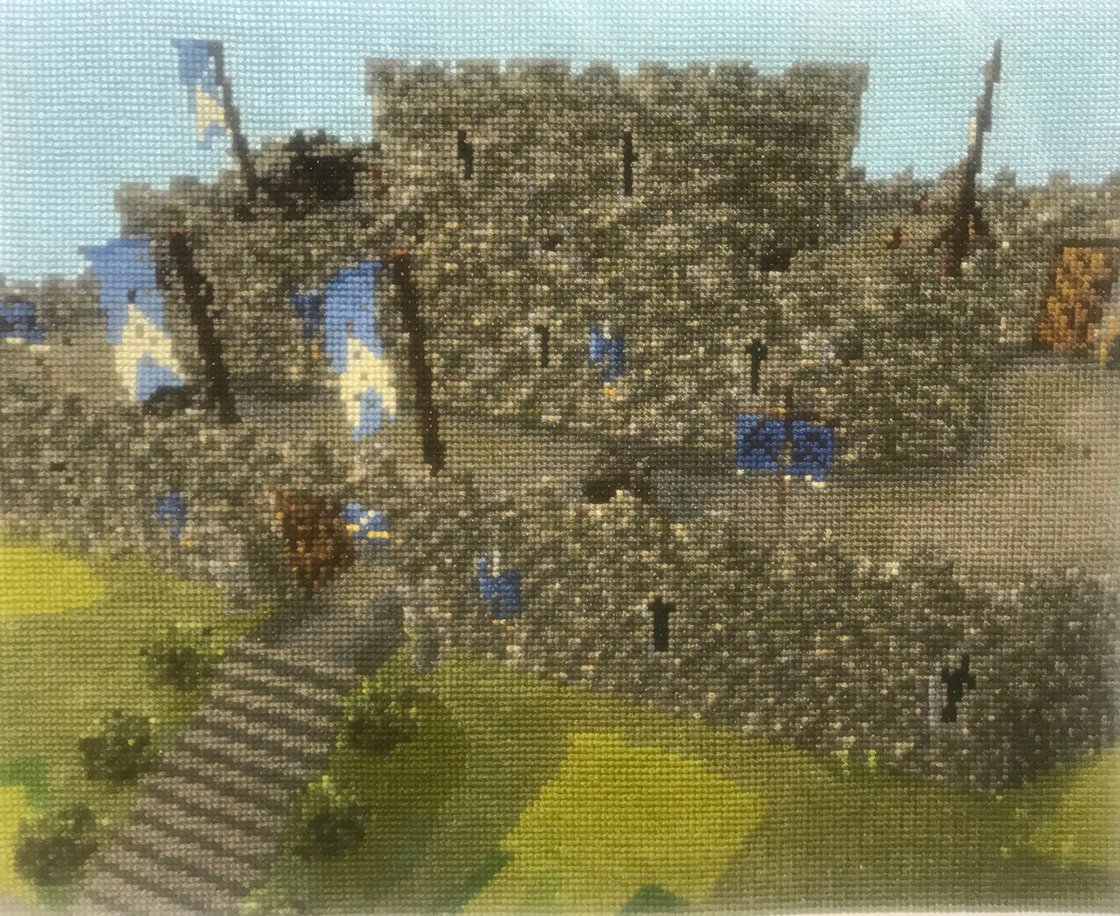 Image of OSRS Lumbridge Castle Cross Stitch