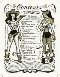 Image 1 of GLAM WARP TABLE OF CONTENTS ink original