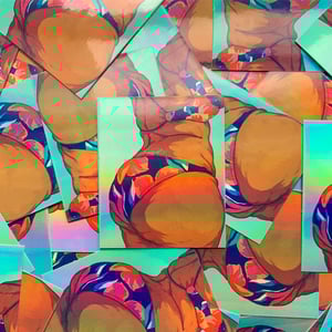 Beach Holographic Sticker