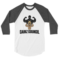 Image 3 of Gainz Council 3/4 sleeve raglan shirt