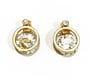 ROUND & CRYSTAL EARRING 