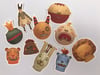 10-Sticker Collection—5 Animal Heads & 5 Fun Masks