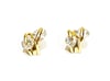 GOLD AND CRYSTAL STUDS EARRING