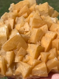 Image 9 of Orange Rhombohedral Calcite Cluster Specimen | Yunnan China #2859