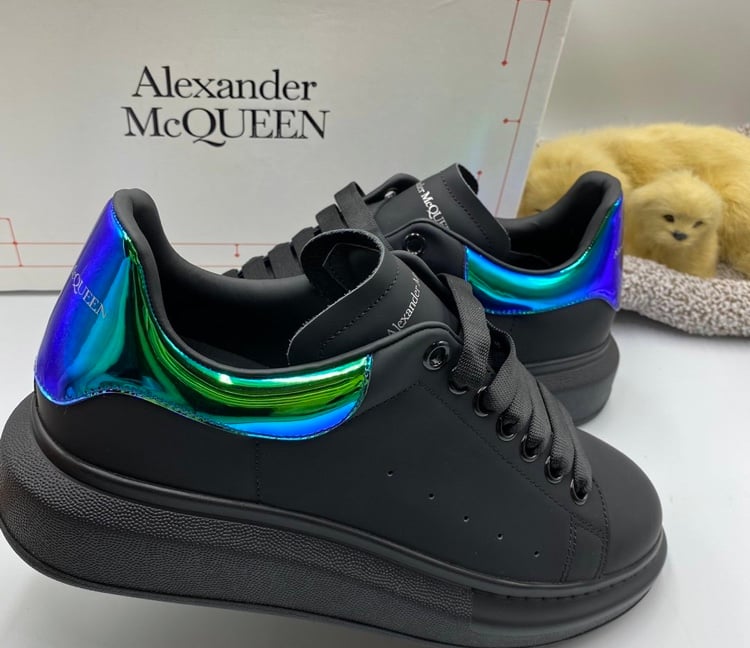 black and blue alexander mcqueen's