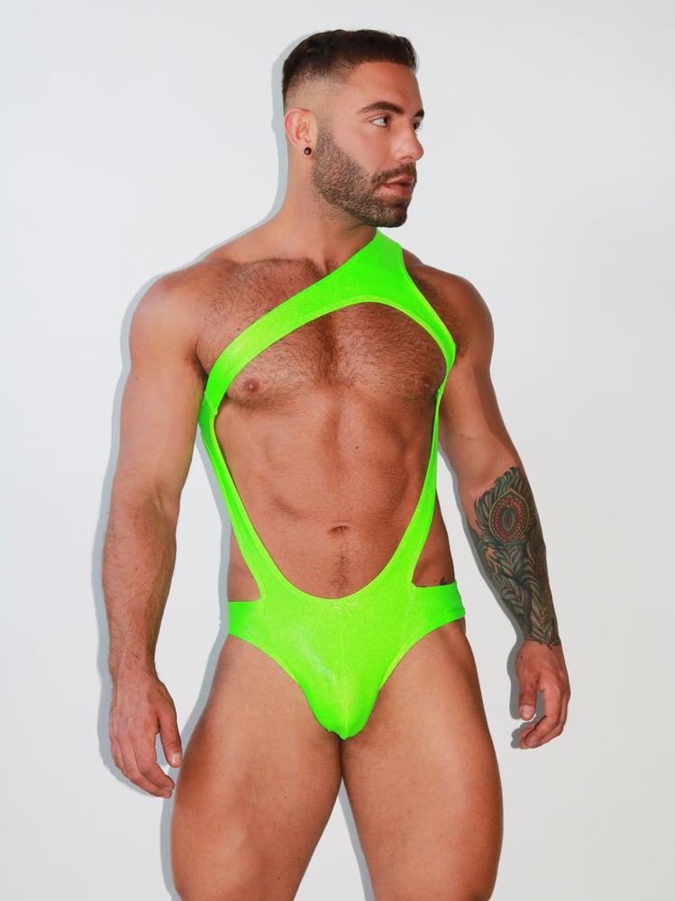 Image of THE GLOWSTICK ONE SHOULDER SINGLET 