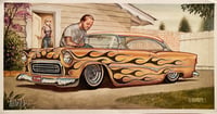 Modified Rare Litho Print of “Tequila” Chevy
