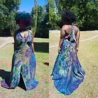 Image 2 of Denim Handmade Tye-Dye Maxi Dresses (1)