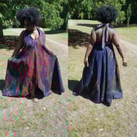 Image 4 of Denim Handmade Tye-Dye Maxi Dresses (1)