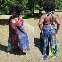 Image 5 of Denim Handmade Tye-Dye Maxi Dresses (1)