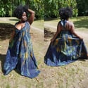 Denim Handmade Tye-Dye Maxi Dresses (1)