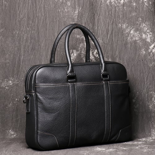 Image of Genuine Leather Briefcase, Men's Messenger Bag, Laptop Bag LJ1060
