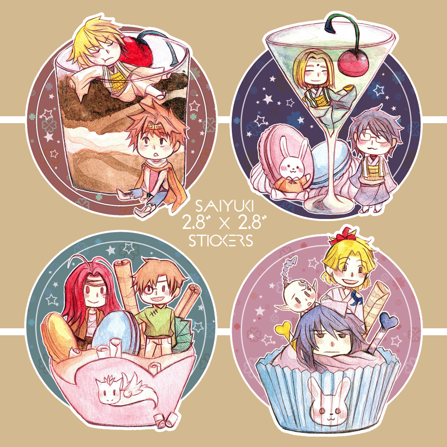 Saiyuki Vinyl Stickers