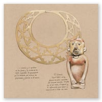 Image 1 of Original Painting - "Museo del oro 1" - 28x28 cm