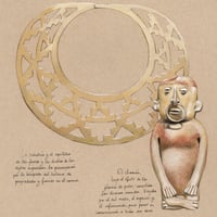 Image 2 of Original Painting - "Museo del oro 1" - 28x28 cm